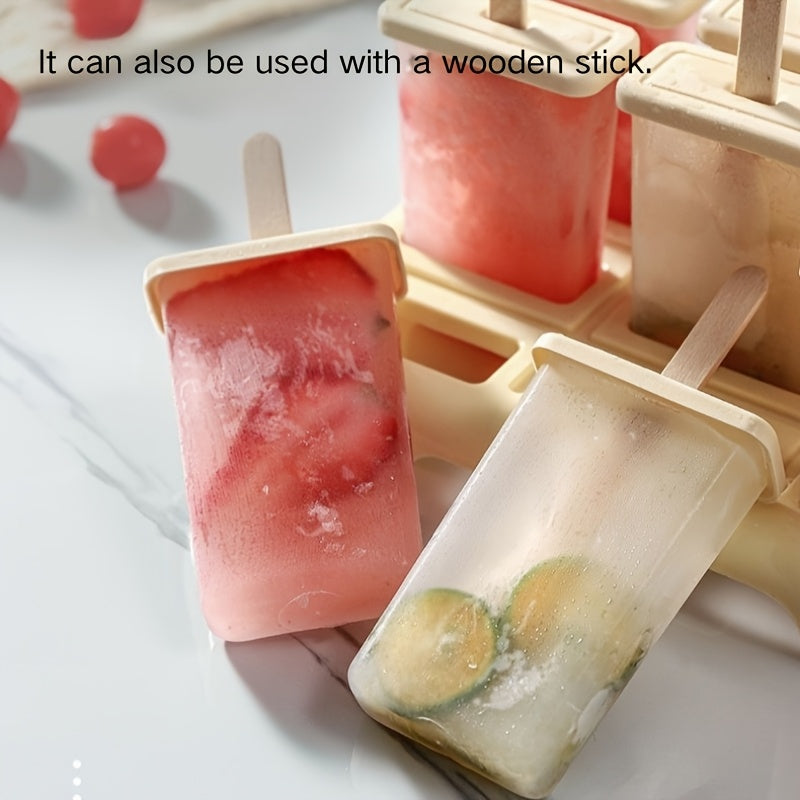 1pc Ice Pop Mold, Home Use Summer DIY Ice Lollipop Ice Cream Popsicle Frozen Ice Cube Tray, 9-Cavity Popsicle Maker